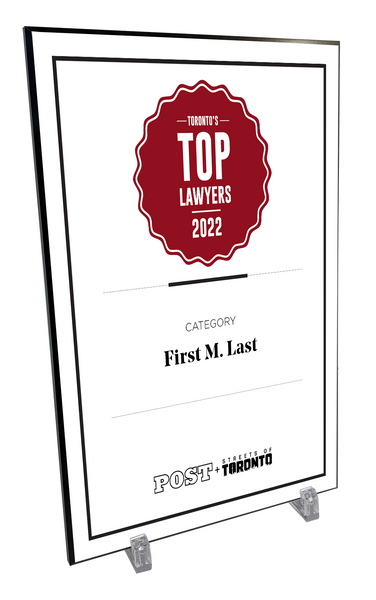Post City Top Lawyers - Wood Plaque