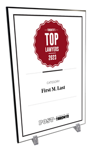 Post City Top Lawyers - Wood Plaque