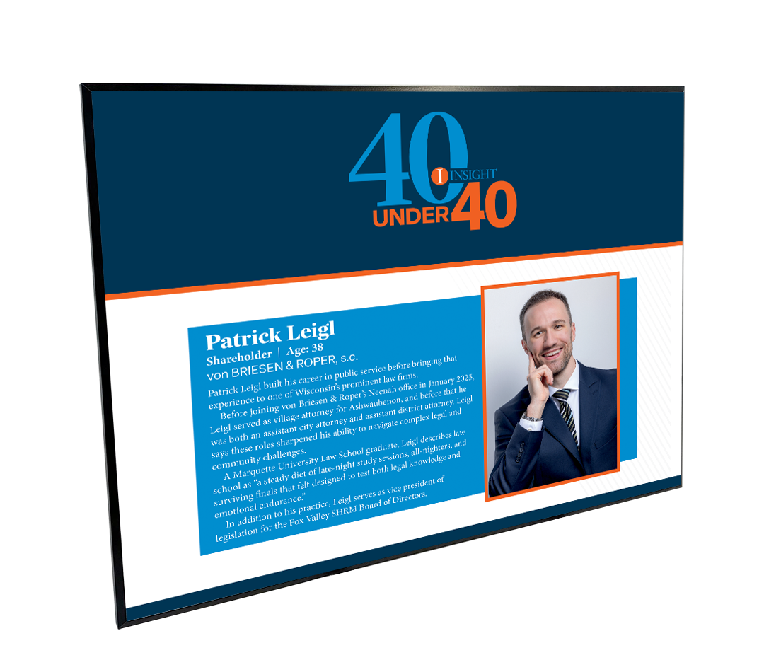 INSIGHT - 40 Under 40 - Article Plaques
