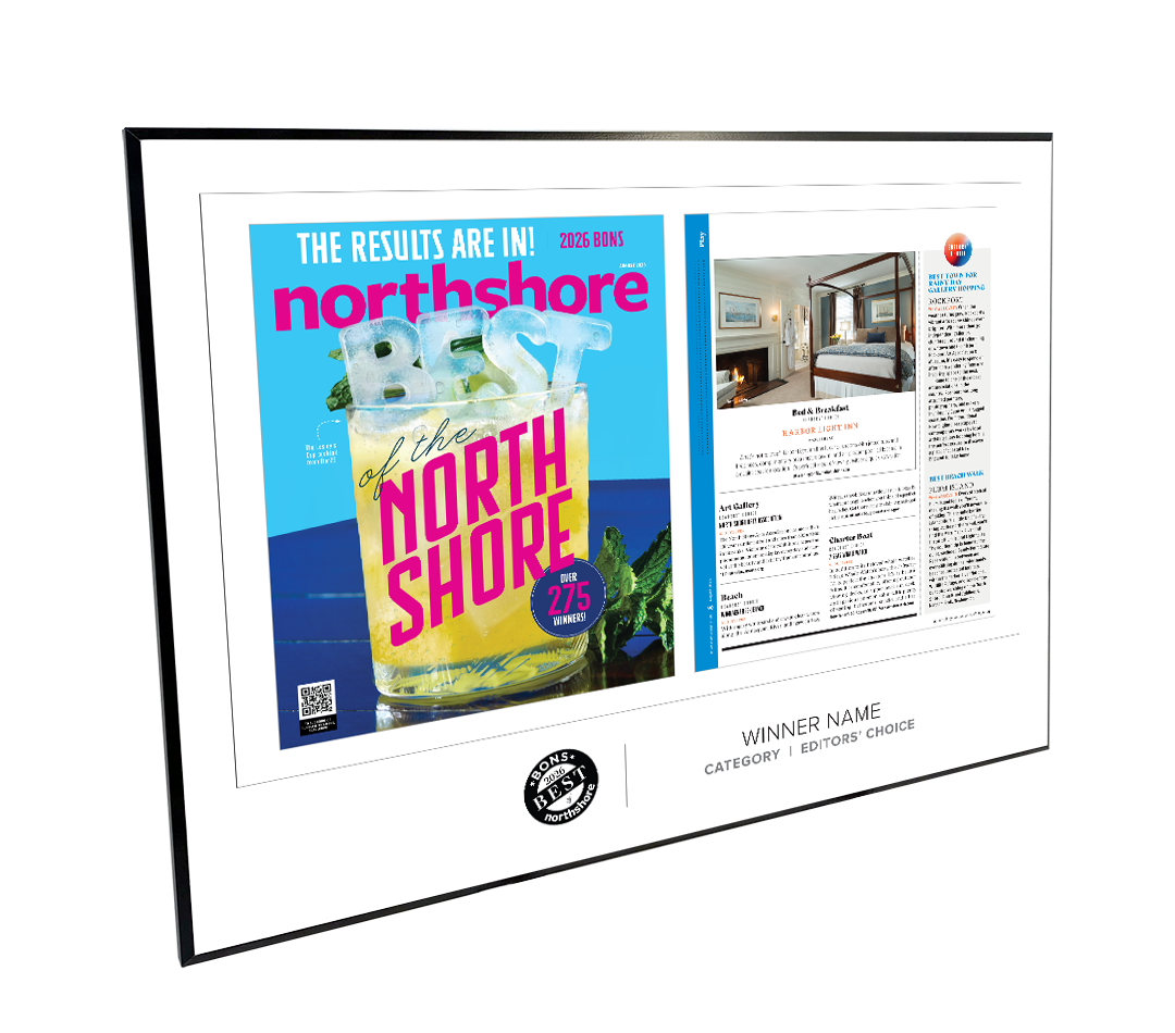 Northshore Magazine - As Seen In Best of Northshore - Modern Wooden Plaque
