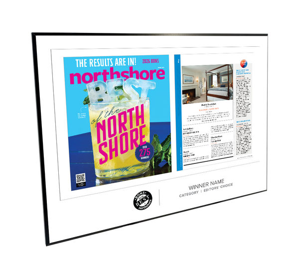 Northshore Magazine - As Seen In Best of Northshore - Modern Wooden Plaque