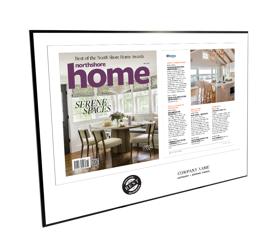 Northshore Home Magazine - As Seen In Best of Northshore Home - Modern Wooden Plaque