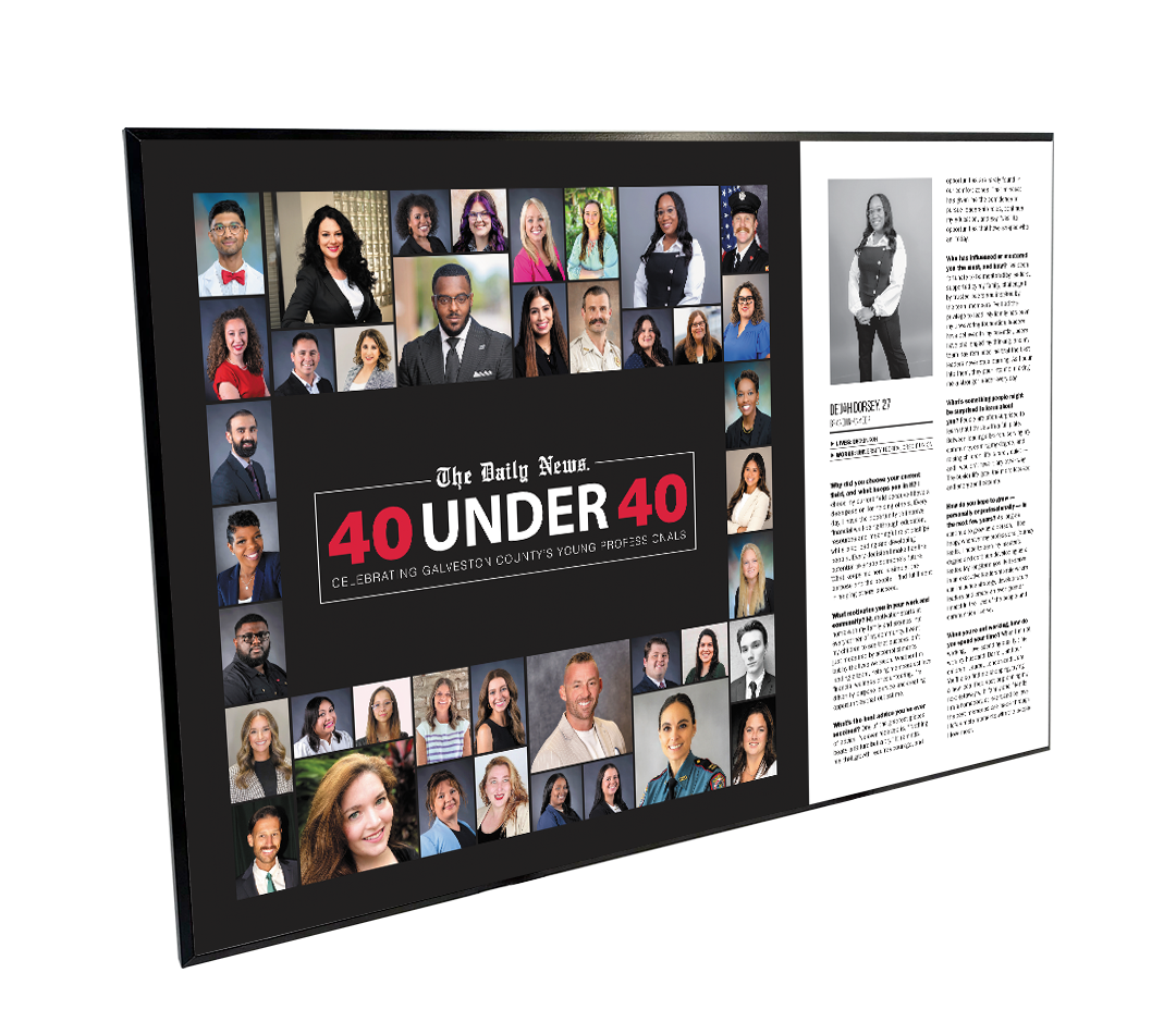 GC The Daily News - 40 Under 40 - Wooden Plaque