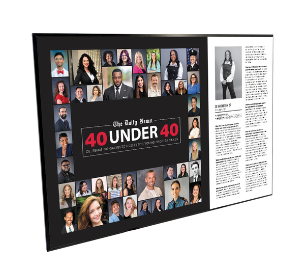 GC The Daily News - 40 Under 40 - Wooden Plaque