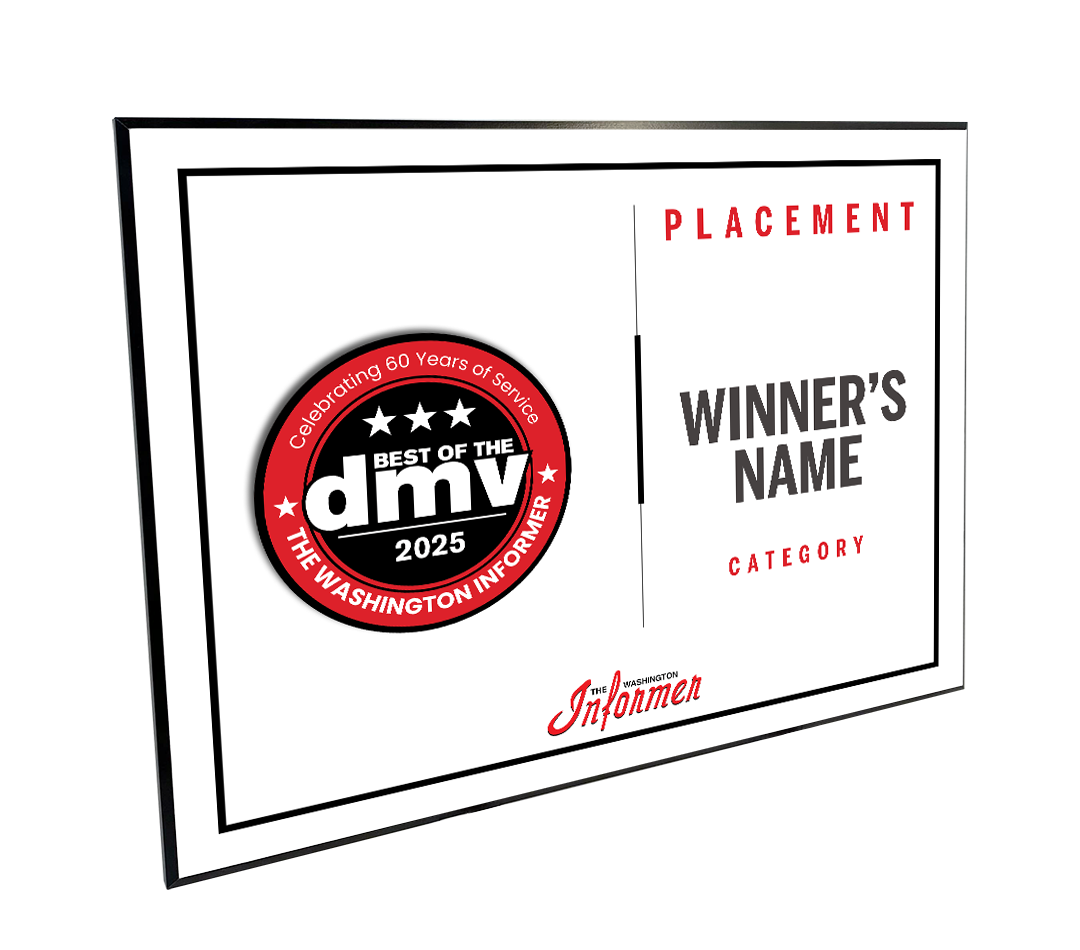 Washington Informer - Best of DMV - Plaques