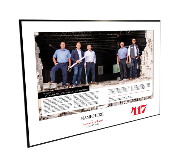 417 Magazine FACES 2-page Spread Melamine Plaques