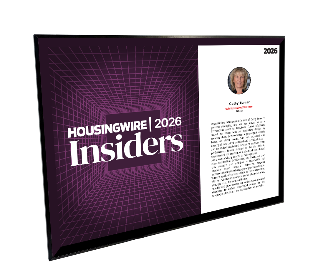 HousingWire Editorial Award Programs Profile Spread Plaques