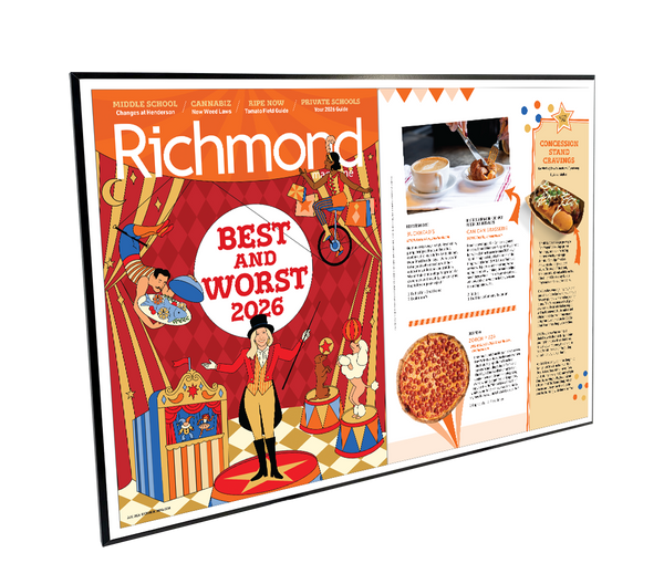 Richmond Magazine "Best & Worst" Cover / Article Plaque - 18" x 12"