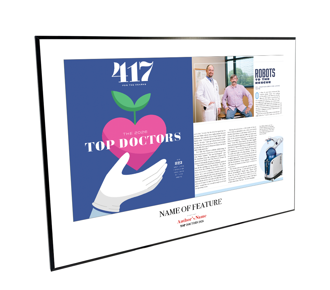 417 Magazine Top Doctors Article & Cover Spread Melamine Plaques