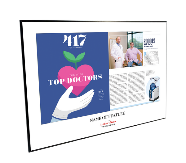 417 Magazine Top Doctors Article & Cover Spread Melamine Plaques