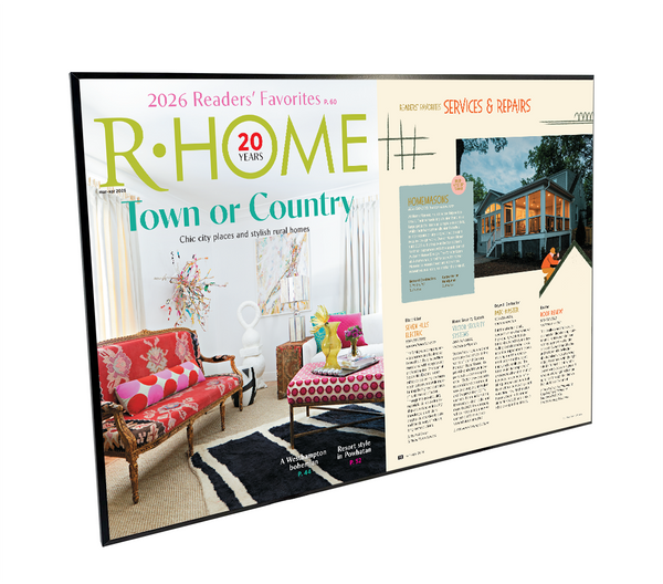 R-Home "Readers' Favorites" Cover / Article Plaque - 18" x 12"