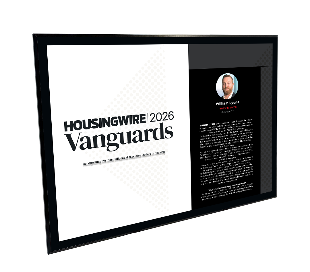 HousingWire Editorial Award Programs Profile Spread Plaques