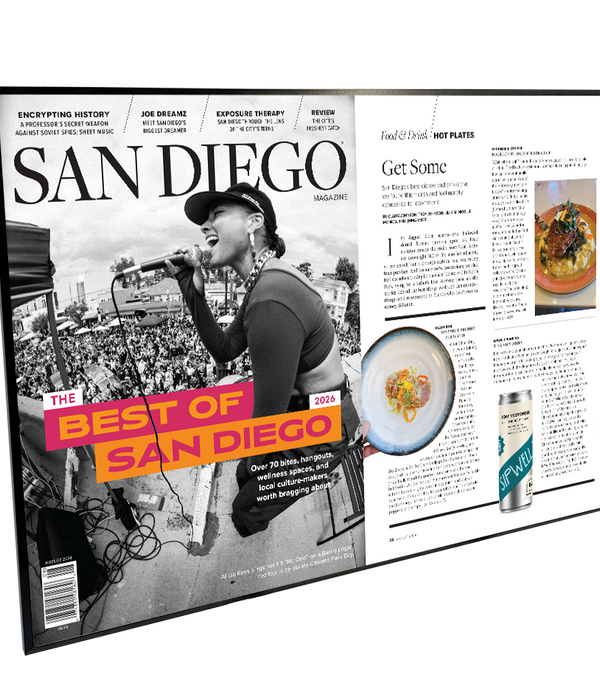San Diego Magazine "Best of San Diego" Article Spread Plaque