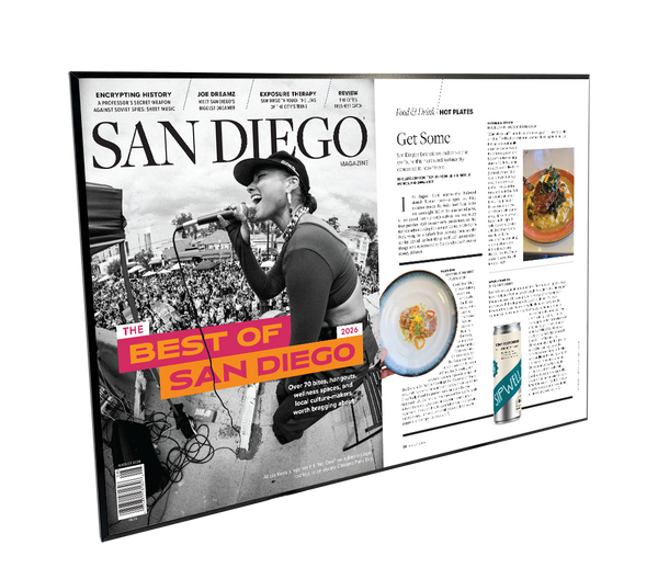San Diego Magazine "Best of San Diego" Article Spread Plaque