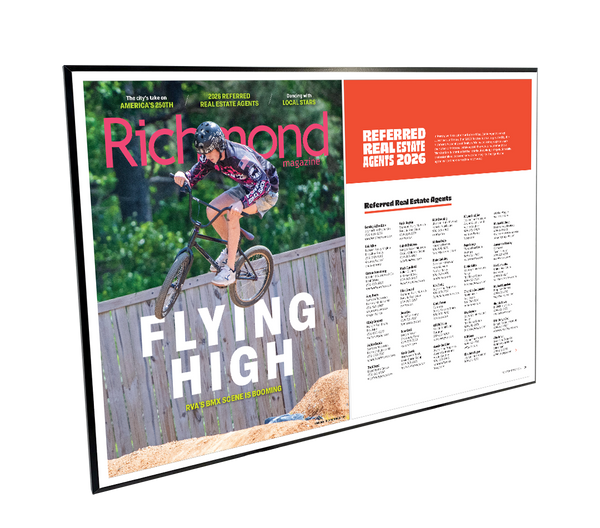 Richmond Magazine "Referred Real Estate Agents" Cover / Article Plaque - 18" x 12"