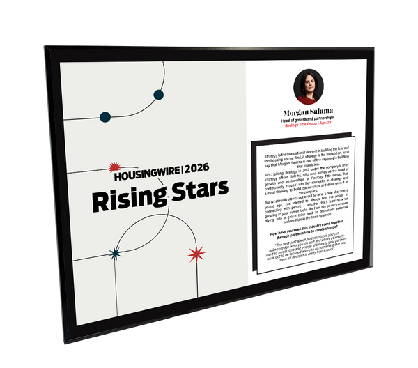 HousingWire Editorial Award Programs Profile Spread Plaques