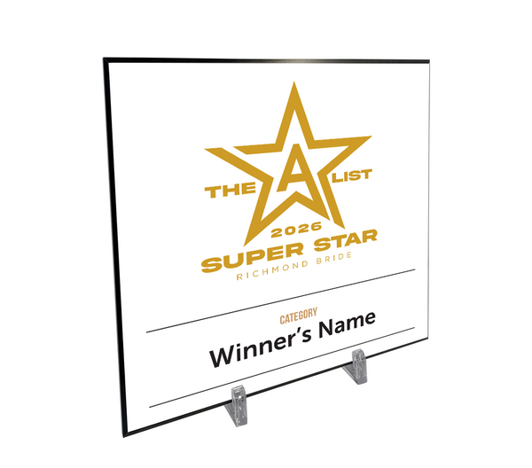 Richmond Bride "A-List" Logo Award Plaque