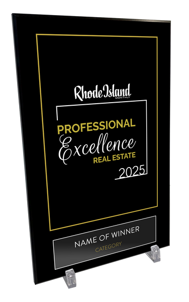 Rhode Island Monthly Professional Excellence in Real Estate Award Plaque