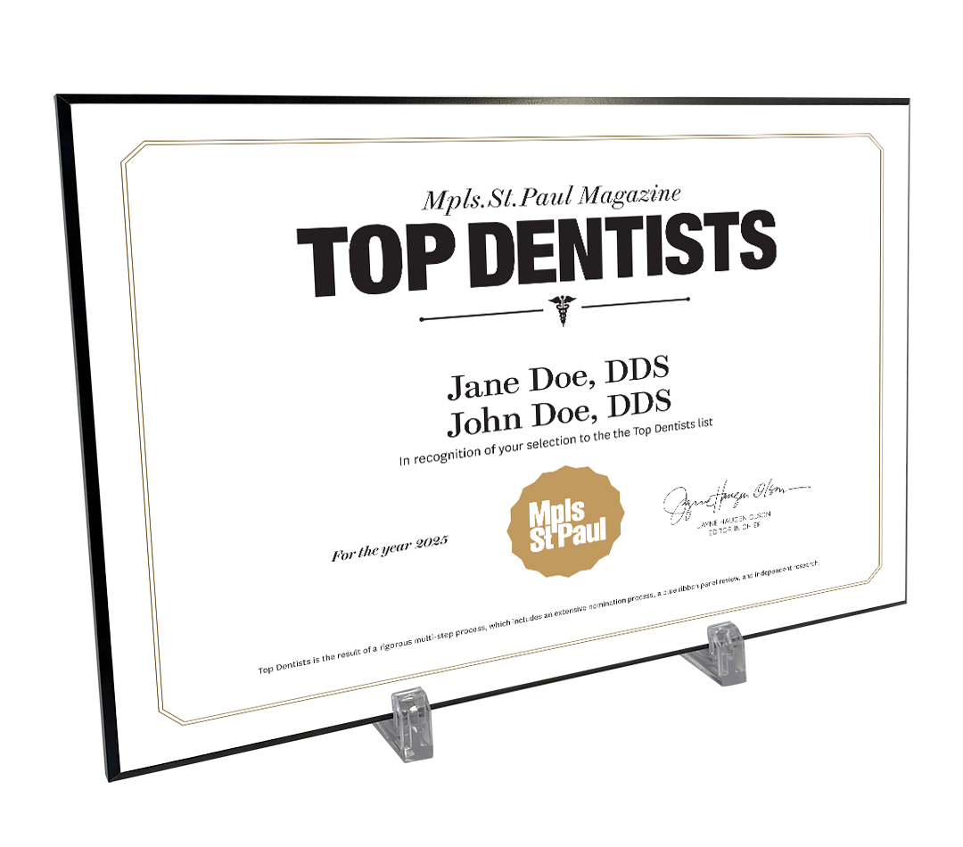 Mpls St. Paul - Top Dentists - Plaques