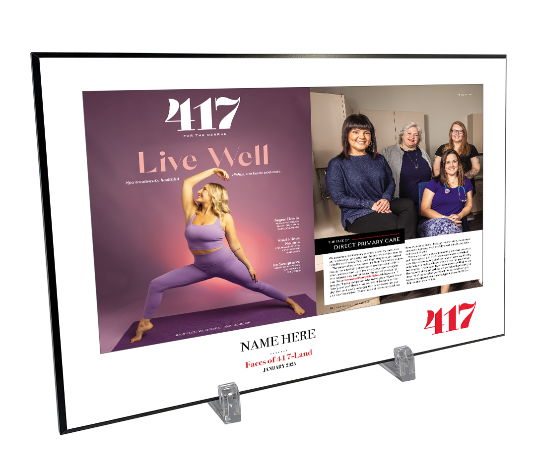 417 Magazine FACES 2-page Spread Melamine Plaques