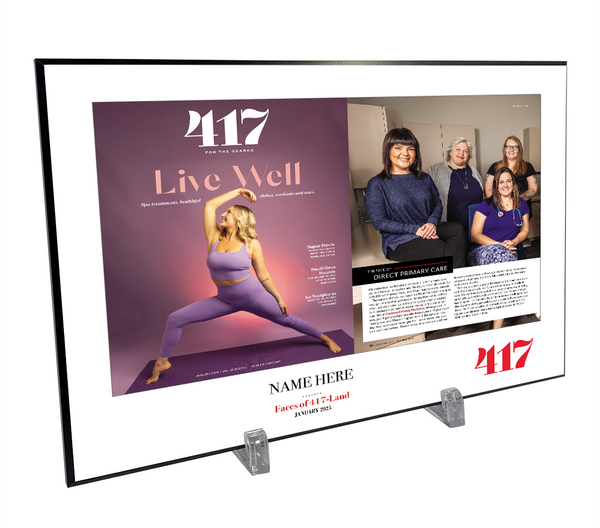 417 Magazine FACES 2-page Spread Melamine Plaques