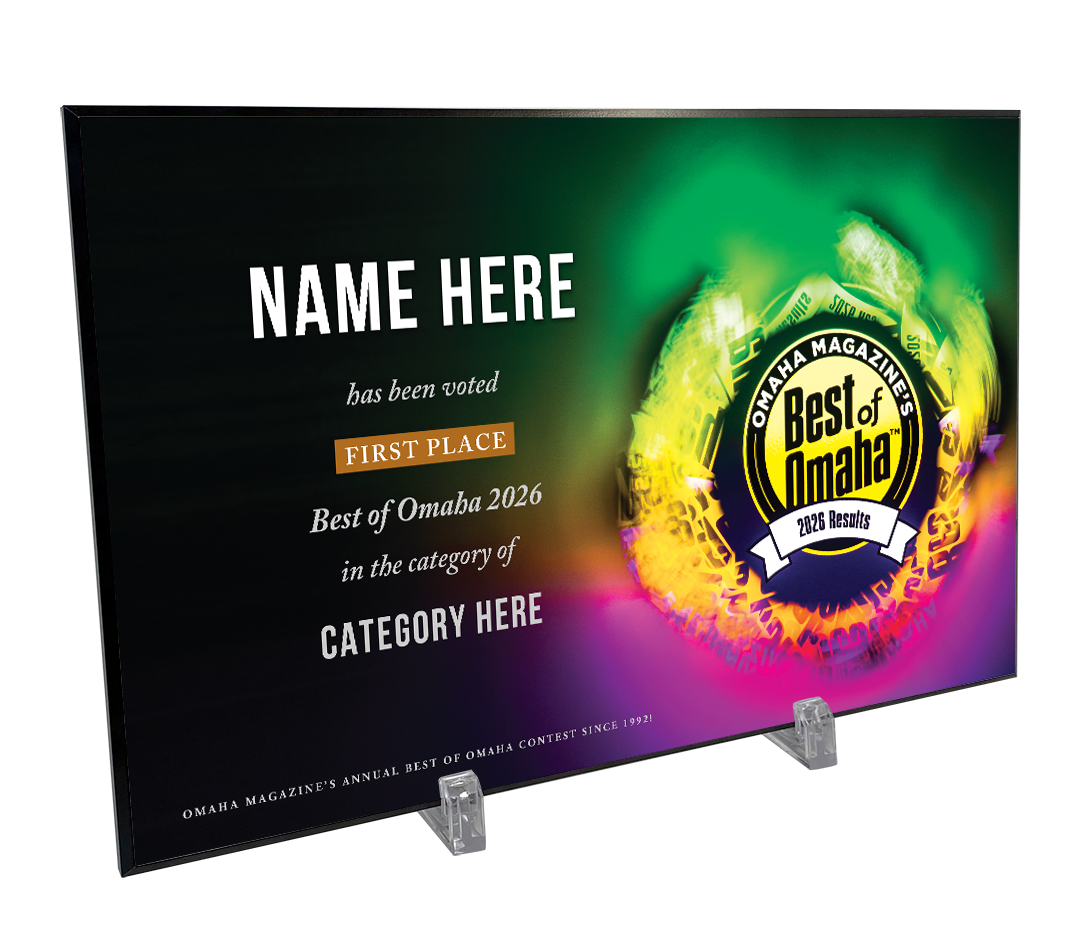 Omaha Magazine's Best of Omaha Award Spread - Mounted Archival Plaque
