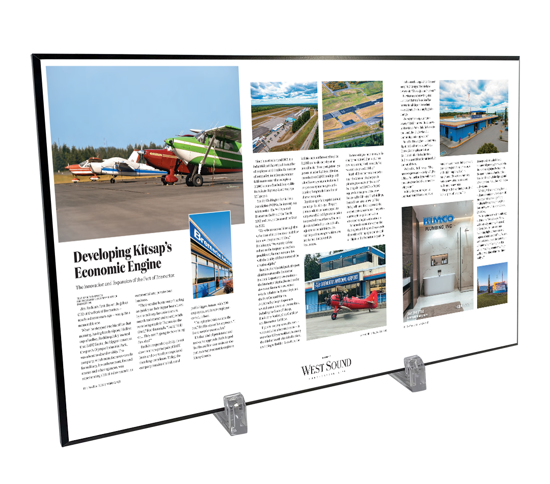 West Sound Magazine Article & Cover Plaques