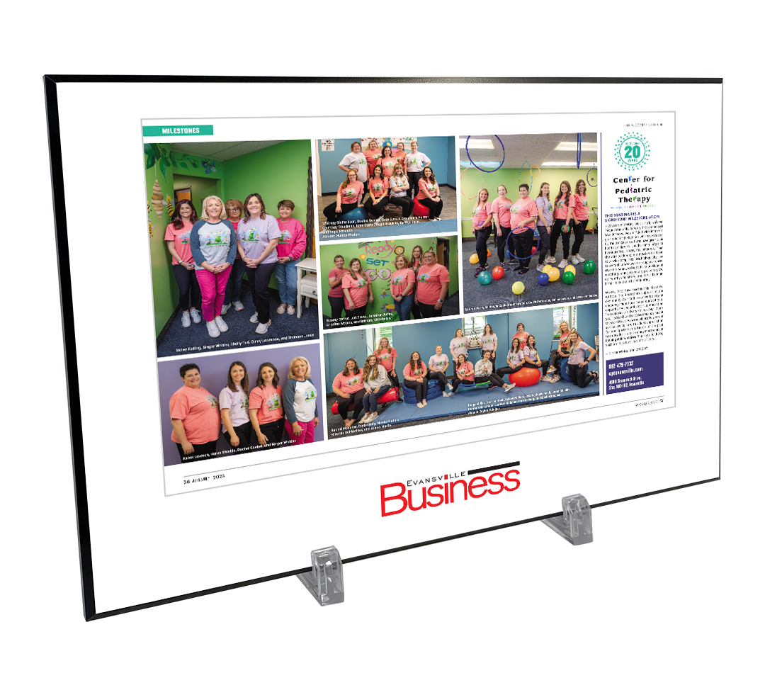 Evansville Business - Milestones - Plaques