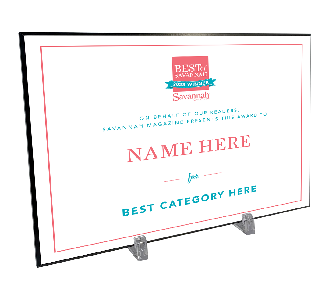 Savannah Magazine Best of Savannah Awards - Hardi-Plaque