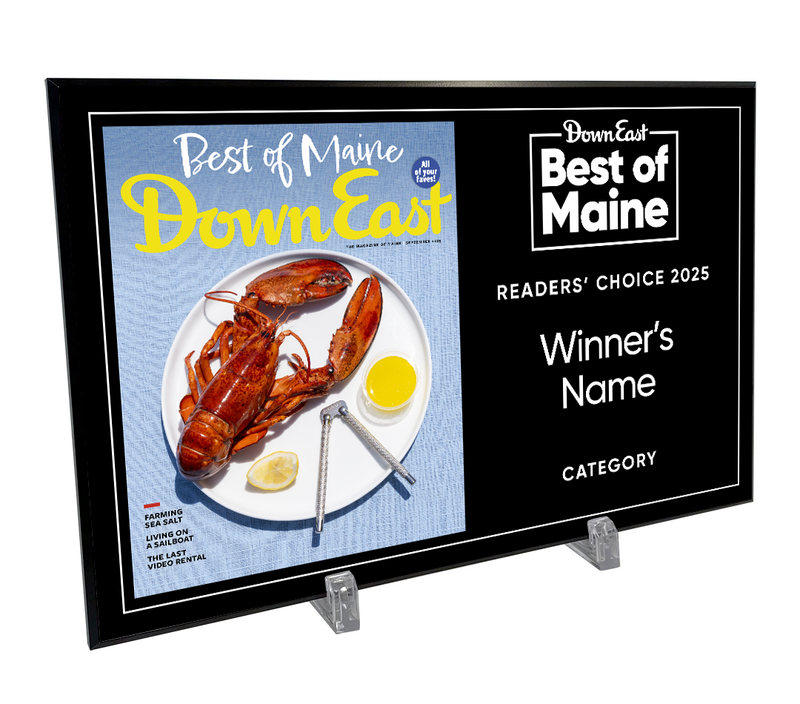 "Best of Maine" Award Plaque