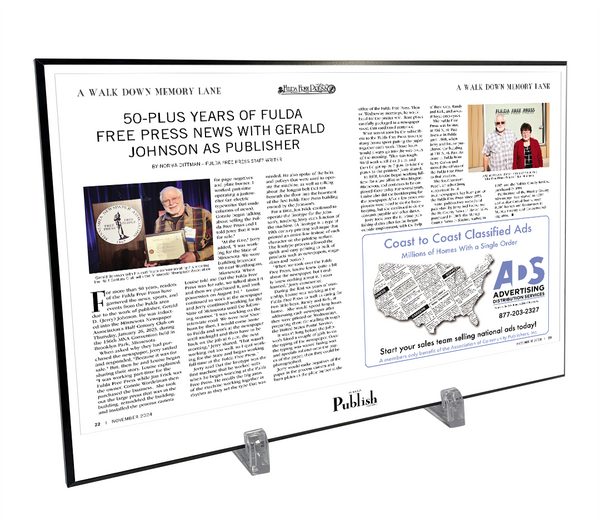 Publish Magazine: Articles, Covers, & Advertisements - Hardiplaques