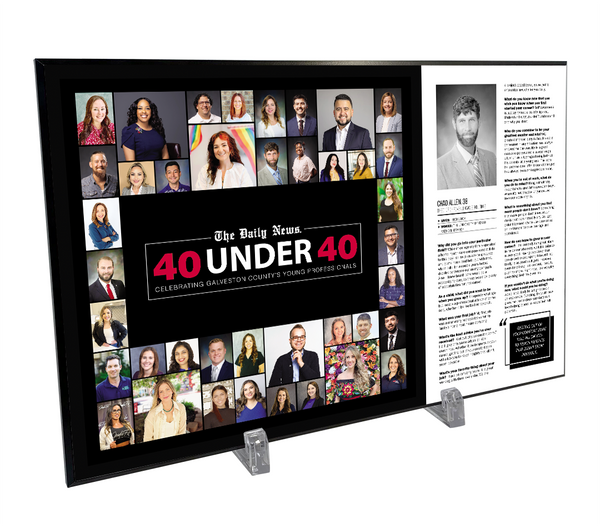 GC The Daily News - 40 Under 40 - Wooden Plaque