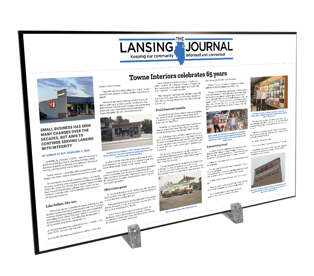 The Lansing Journal Hardiplaque