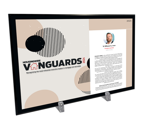 HousingWire Editorial Award Programs Profile Spread Plaques