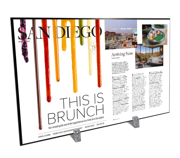 San Diego Magazine Article Plaque