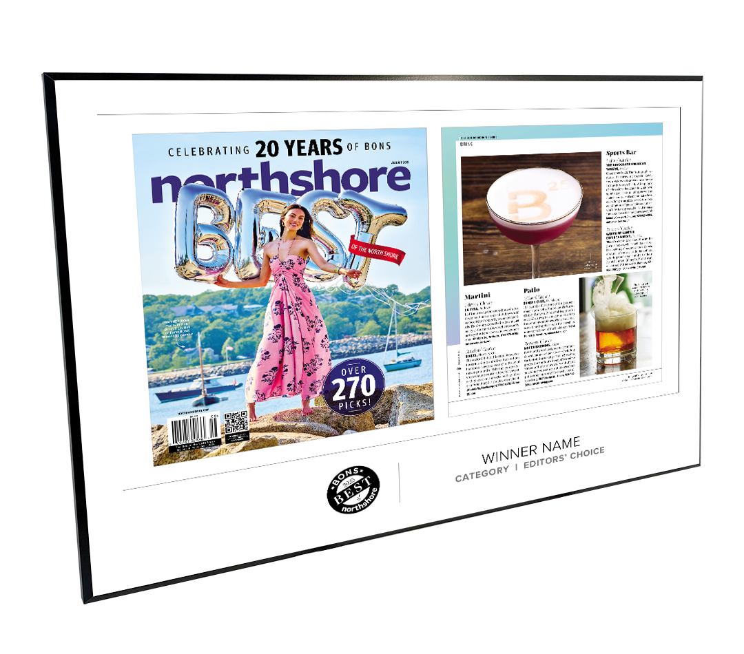 Northshore Magazine - As Seen In Best of Northshore - Modern Wooden Plaque