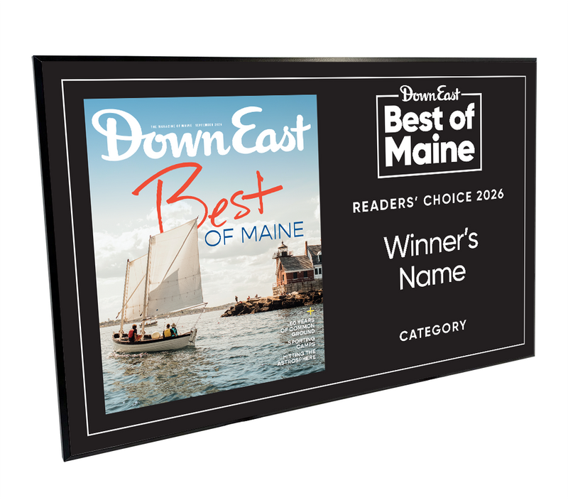 "Best of Maine" Award Plaque