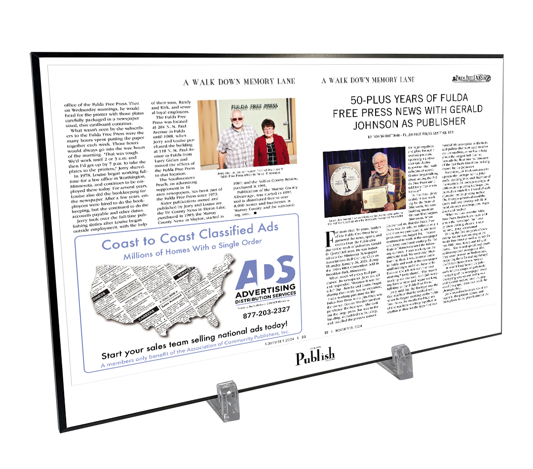 Publish Magazine: Articles, Covers, & Advertisements - Hardiplaques
