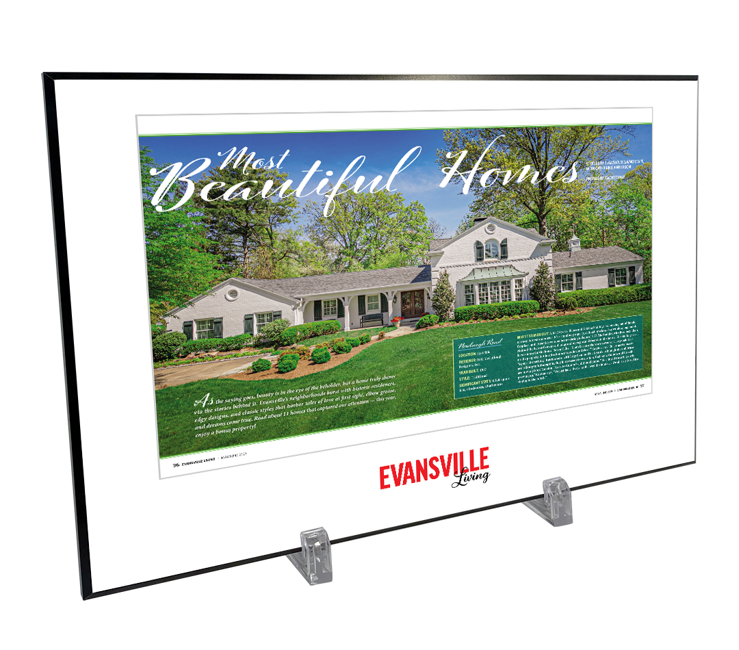 Evansville Living - Most Beautiful Homes - Plaques