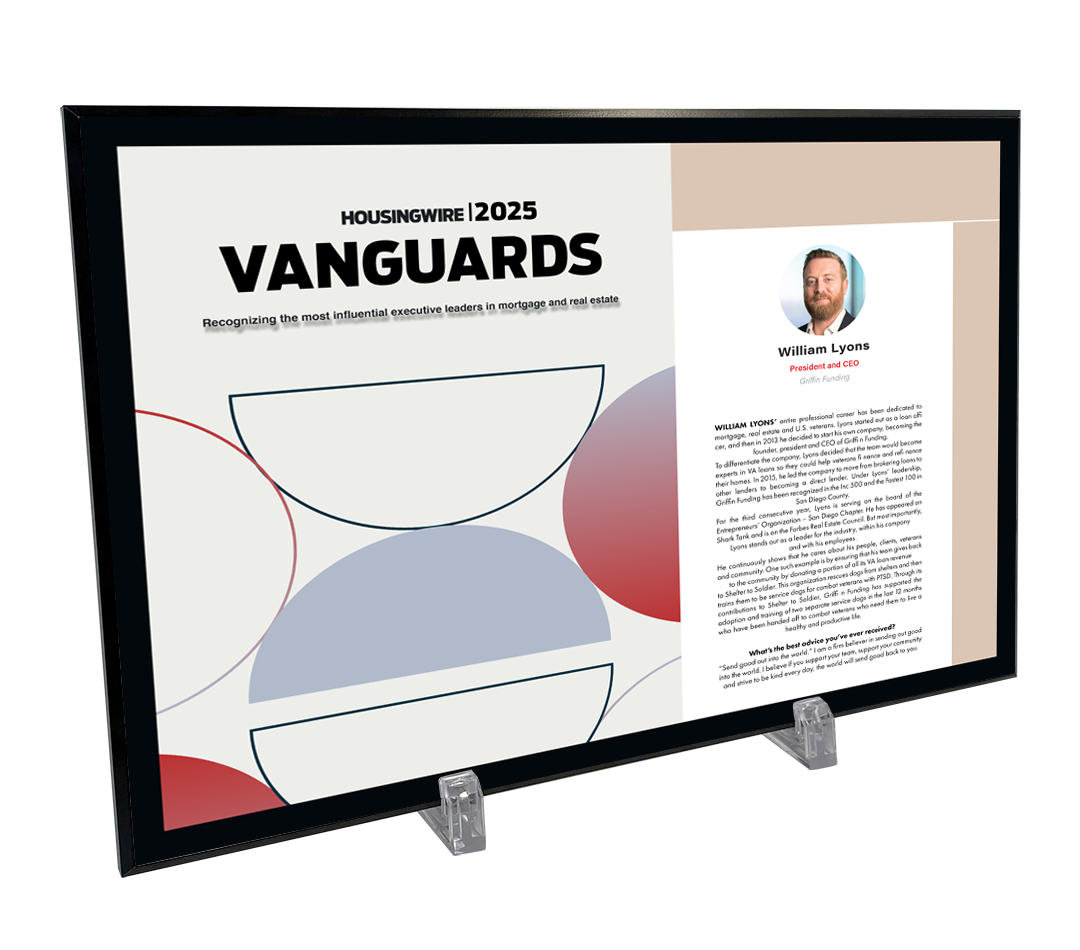 HousingWire Editorial Award Programs Profile Spread Plaques