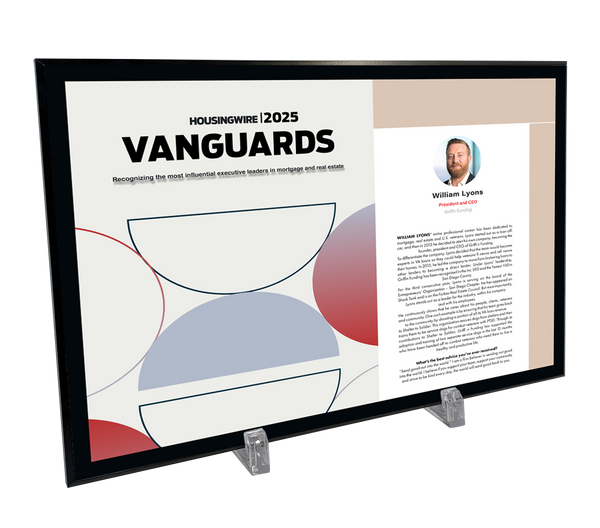 HousingWire Editorial Award Programs Profile Spread Plaques