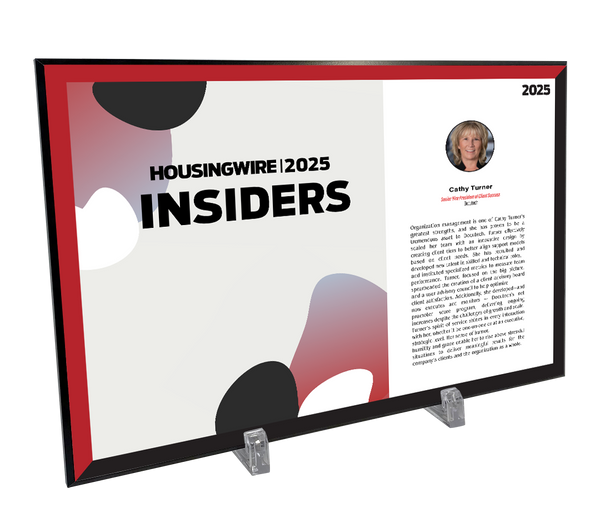 HousingWire Editorial Award Programs Profile Spread Plaques