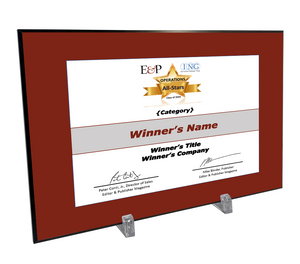 Editor and Publisher Award | Modern Hardi-plaque