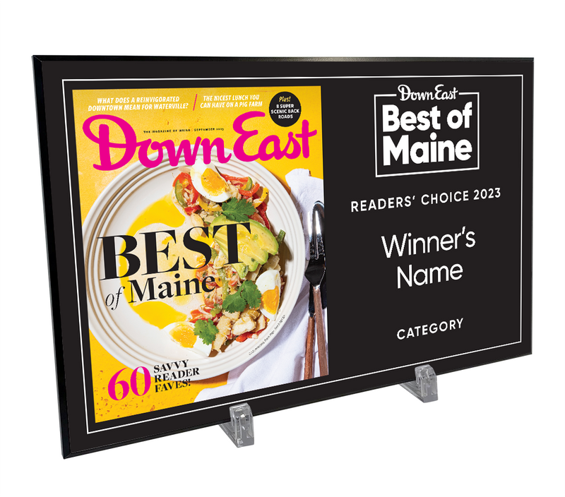 "Best of Maine" Award Plaque