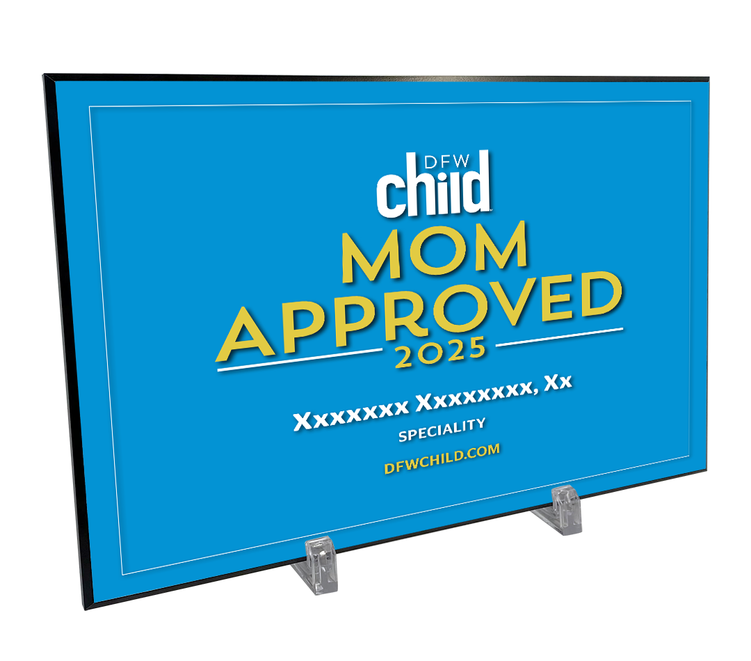 DFW Child - Mom Approved Award - Plaque