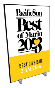 "Pacific Sun: Best of Marin" Award Plaques