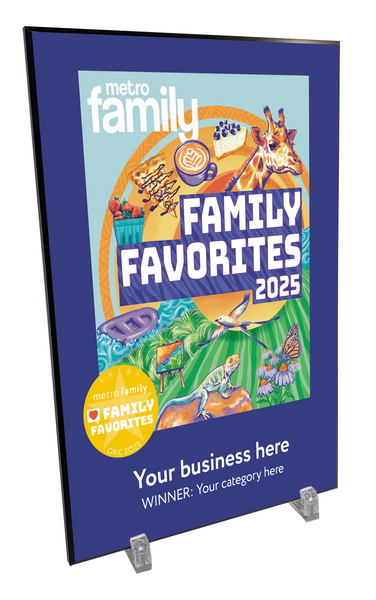 [Most Ordered!] MetroFamily "Family Favorites" Award Melamine Plaque