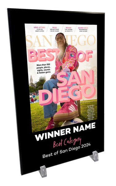 San Diego Magazine "Best of San Diego" Award Plaque