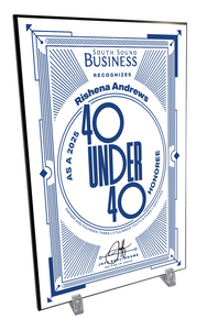South Sound Business Magazine 40 Under 40 Award - Plaque