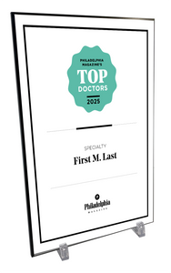 Philadelphia magazine Top Doctors Plaque